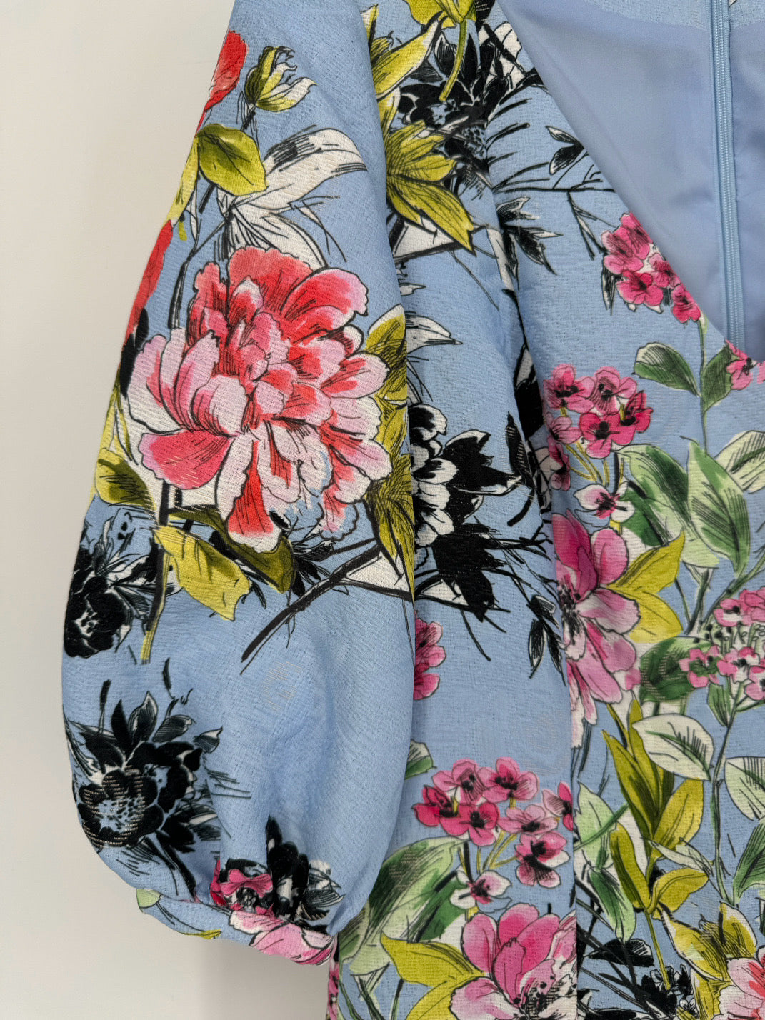 CARLISLE COLLECTION Size 10 Powder Blue Mariposa Floral Dress NWT