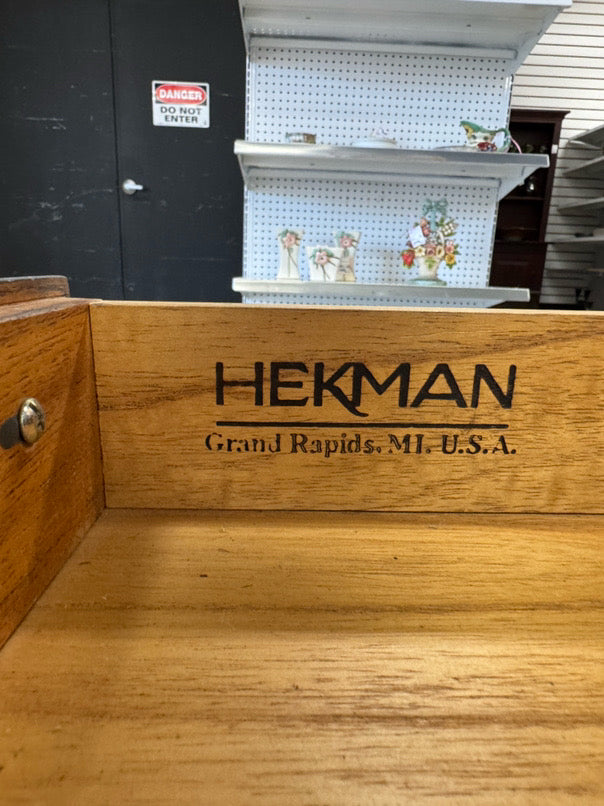 HECKMAN Gray Painted Wood End Table